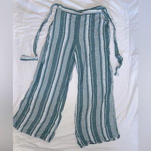 Striped flare pants